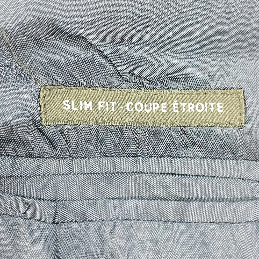 Ermenegildo Zegna Saks Fifth Avenue Wool Silk Blazer 36R Italy Navy Slim Fit